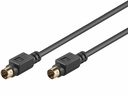 S-VHS kabel - 2 x 4 pol mini-DIN han, forgyldt (1m)