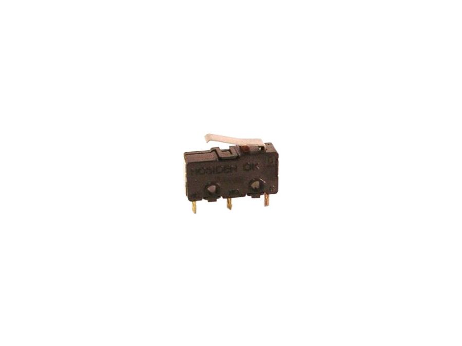 Mikroswitch m. kort arm - 3A/250V, ON-(ON) SPDT, spadestik