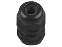 Kabelgennemføring - M12, IP68, Sort (4,6-7,6mm)