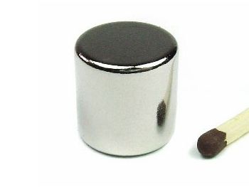 Magnet, neodynium - Cyl. N36 Zn Ø15x15mm (1 stk.)