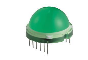20mm Kæmpe LED med. 6 x LED GRØN