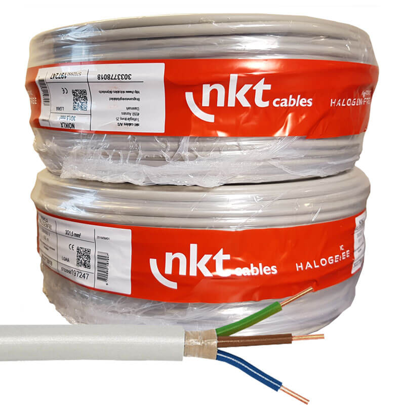 NKT installationskabel 3x2,5mm² NOIKLX - 50 meter