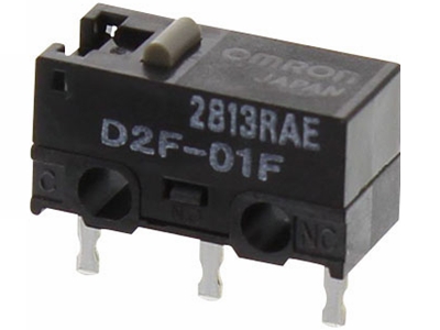 Mikroswitch u. arm - 0,1A/30VDC, ON-(ON) SPDT, printben