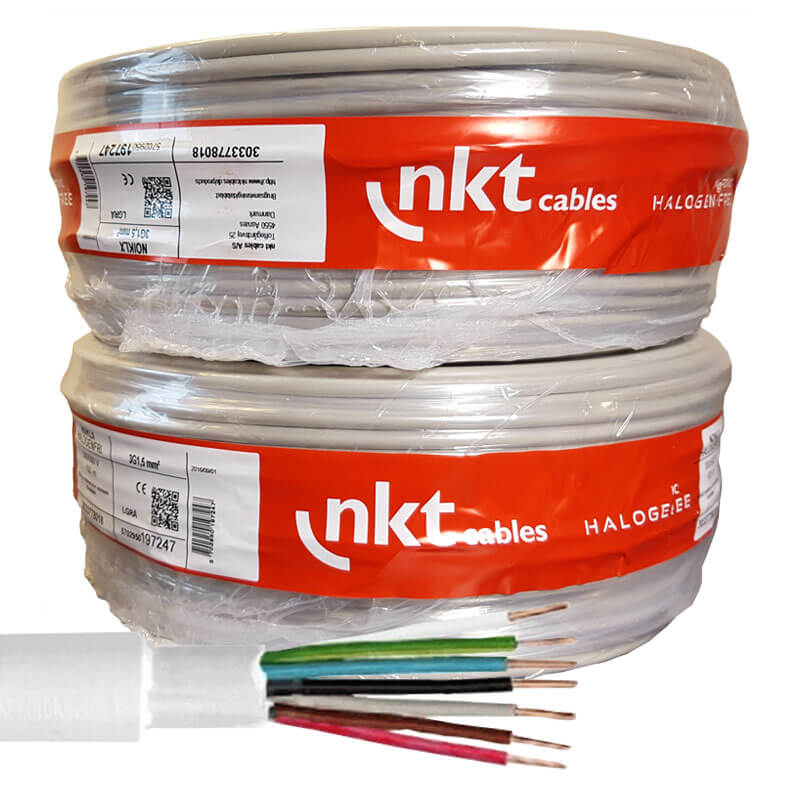 NKT installationskabel 7x1,5mm² NOIKLX - 50 meter