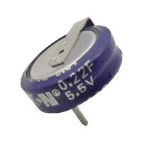 Backup kondensator - 0,22F 5,5V vandret (Ø11,5x5,2mm)