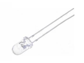 5x4,1mm Oval LED - Violet vandklar, 390-400nm (55/30°)