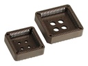 PLCC sokkel - 44P ledningsfri chipholder, non-staggered