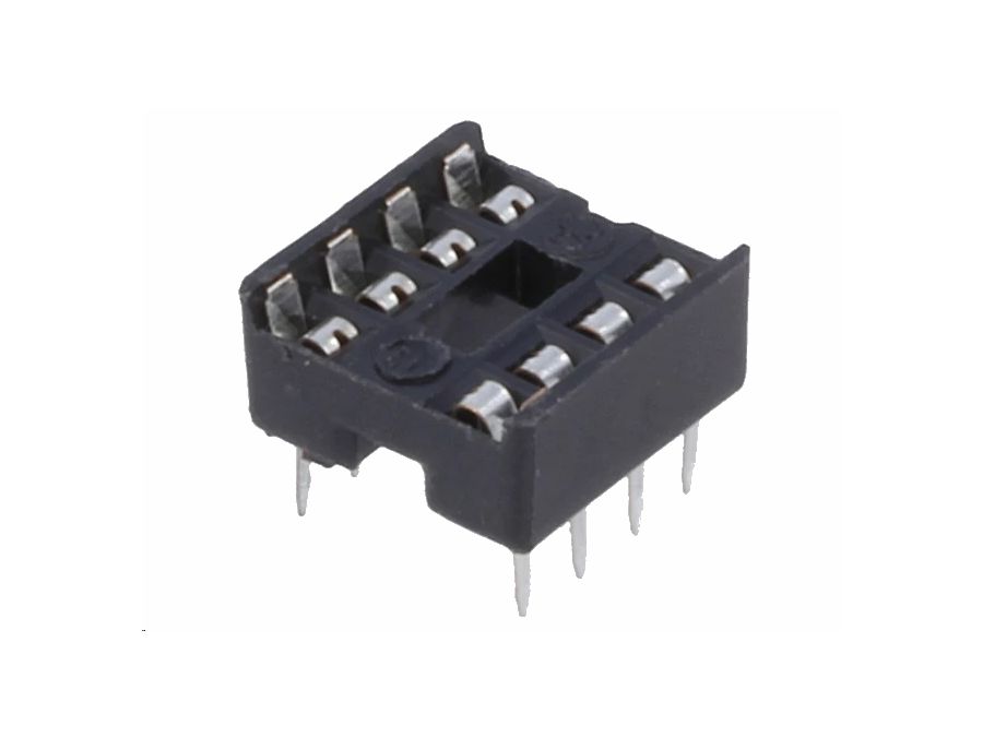 IC-sokkel - 8 ben (7,62mm)