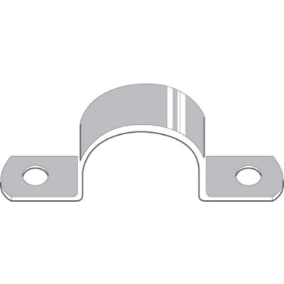 Kabelbøjle 16mm 2 lap forzinket - pr. stk.