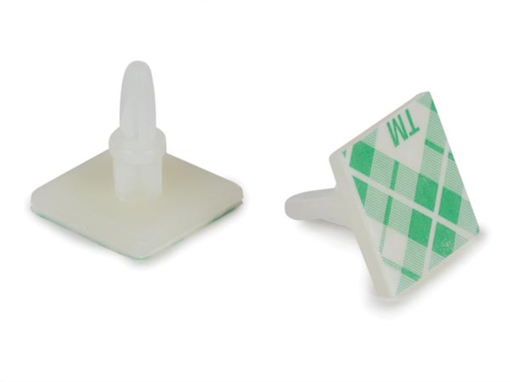 Selvklæbende printholder - Hul Ø4mm, H=10mm