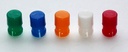 Linse/holder til 5mm LED - Rød, Rund (Ø7,1mm)