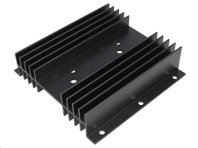 Køleplade - Ekstruderet H, L100xB102xH25mm (til TO3)
