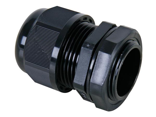 Vandtæt forskruning - PG21, IP68, Sort (Ø13-18mm)