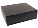 ABS instrumentkabinet - Sort/sort (200x160x65mm)