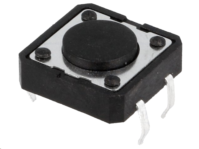 TACT mikrotrykkontakt - 12x12mm, H=4,3mm