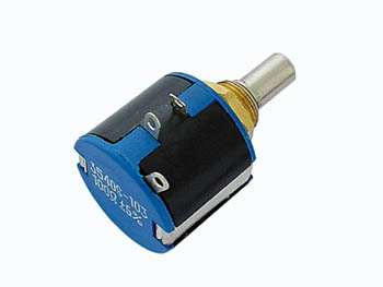 10 turn potmeter - 10kOhm, cermet, 2W (6mm aksel)