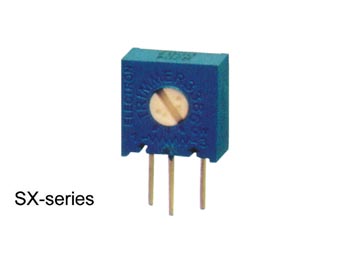 Single-turn trimmepotmeter - 10mm vert. 50kOhm 0,5W (±10%)