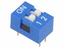 DIP switch - 2 x ON-OFF, 50V 0,1A