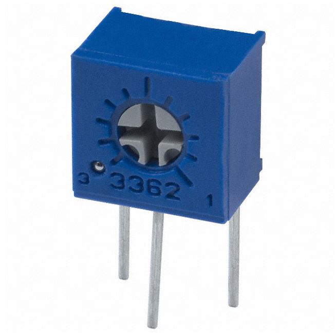 Single-turn trimmepotmeter - 7mm vert. 1kOhm, 0,5W (±10%)