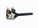 Potmeter - 220kOhm log. m. kontakt (Ø6mm)