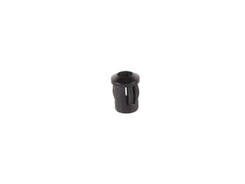Monteringsholder til 5mm LED - Sort plast, Konveks reflektor