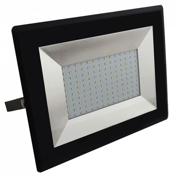 100W LED projektør 4000K 8500Lm sort