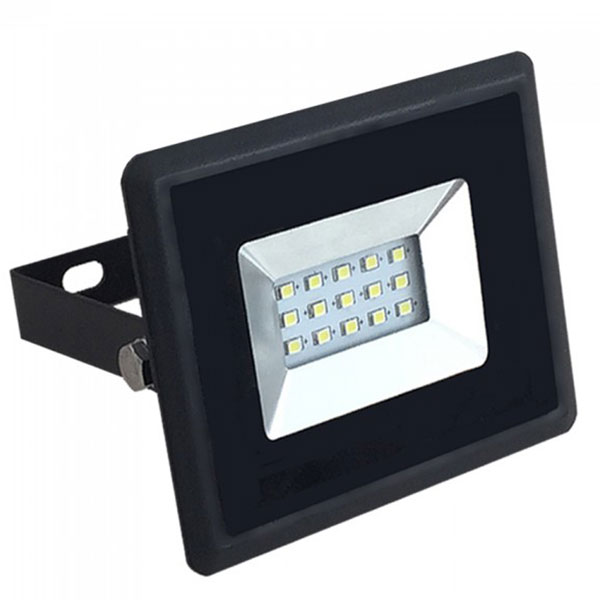 10W LED projektør 3000K 850Lm sort