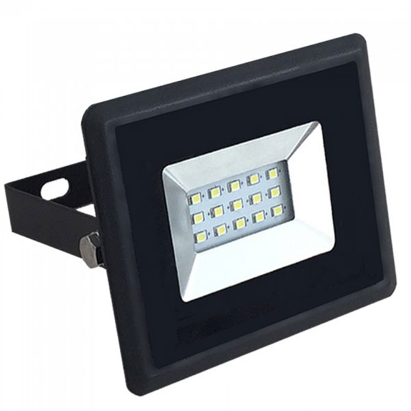 10W LED projektør 4000K 850Lm sort