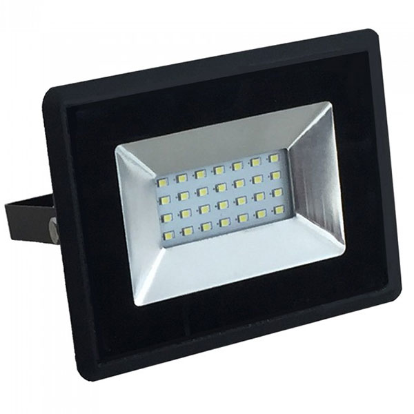 20W LED projektør 4000K 1700Lm sort