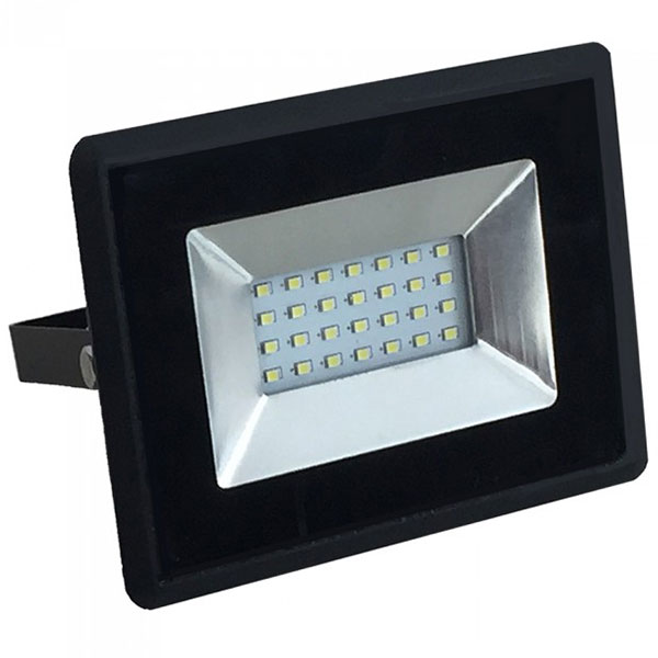 20W LED projektør 6500K 1700Lm sort