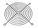 Gitter til blæser - 120x120mm, Krom
