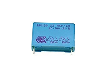 X2 støjkondensator - 1uF / 275V (27,5mm)