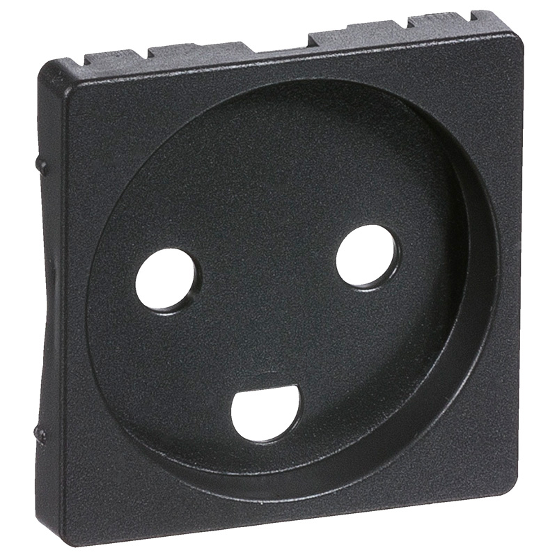 Fuga Afdækning for stikkontakt 1 modul koksgrå