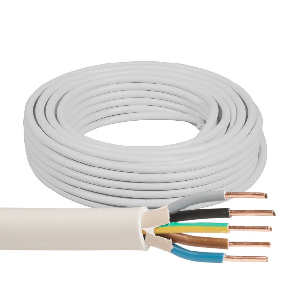 HF Let installationskabel 5x1,5mm² - 100 meter