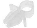 Selvfikserende kabelholder - Ø5,5mm mont.hul, Ø5,1mm kabel
