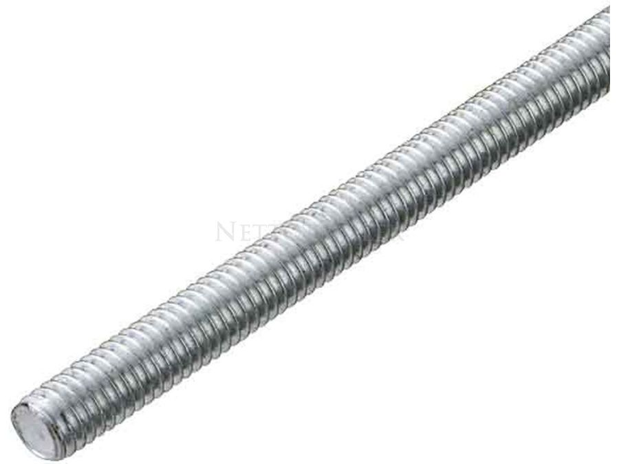 Gevindstang - M8, DIN:975, aluminium (1m)