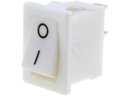 Vippekontakt - 1P OFF-ON, 250V/3A, Hvid (19,2x13mm)