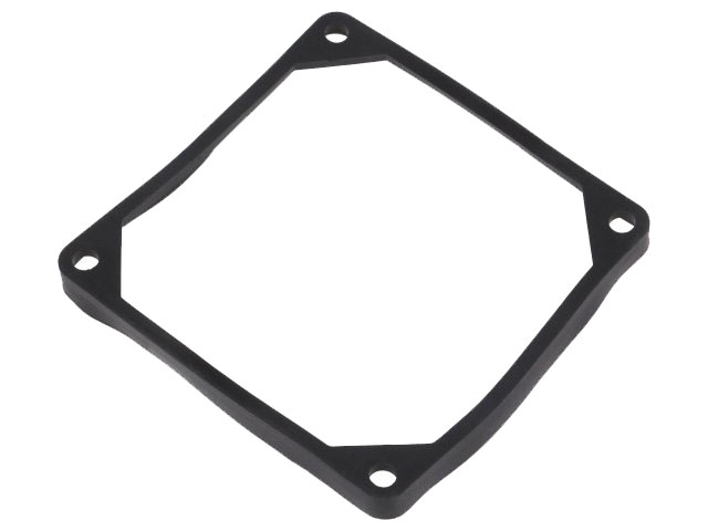 Blæser gummipakning - 80x80x5mm