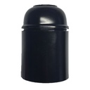 Normalfatning E27, 10 mm, sort