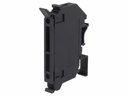 DIN-skinne sikringsholder - 5x20mm sikring, max 6,3A, Sort