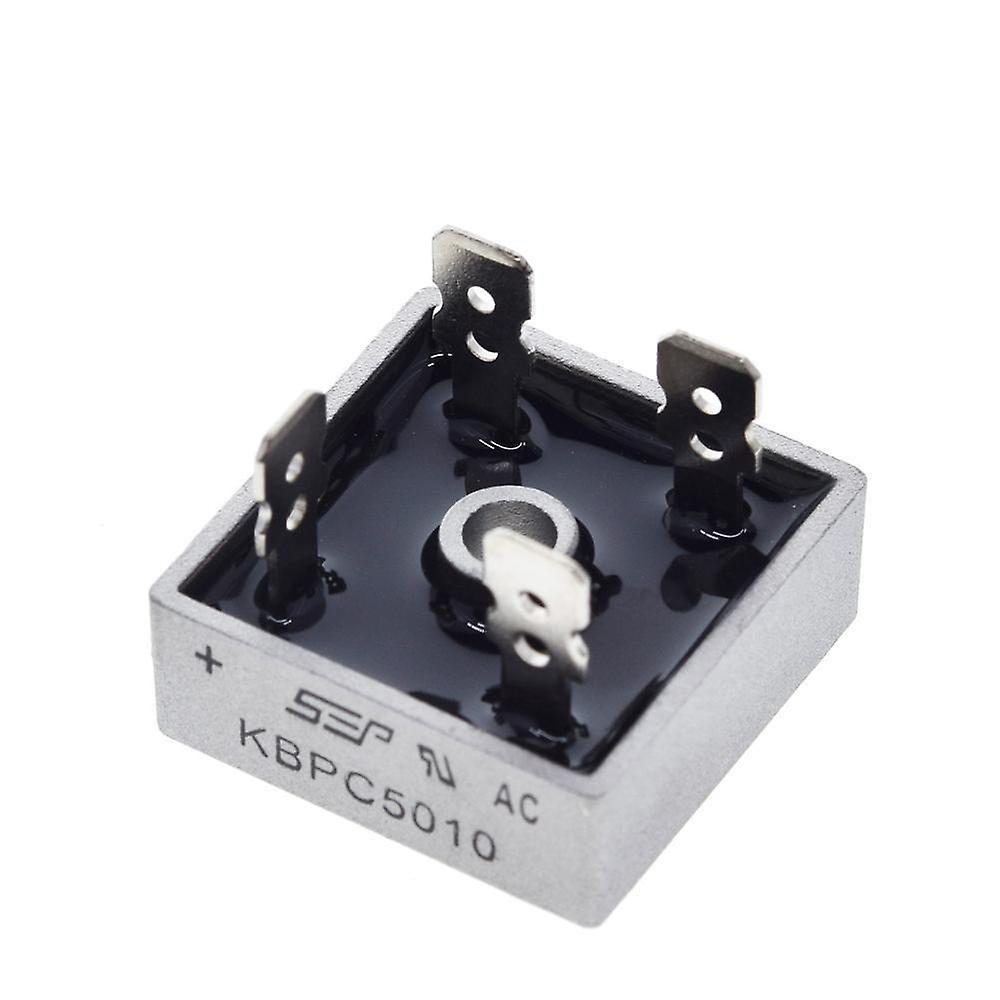 Brokobling, enkelt-fase, 1000V 50A m. spadestik (KBPC5010)