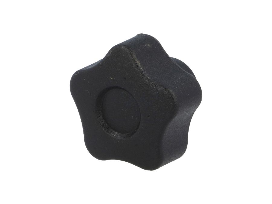 Fingerskrue - M8 x L40mm gevindhul, Ø40mm greb (Sort)