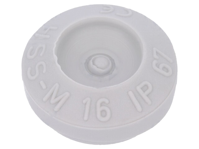 TPE kabelgennemføring - Ø5-10mm, IP67, Grå (M16 hul)