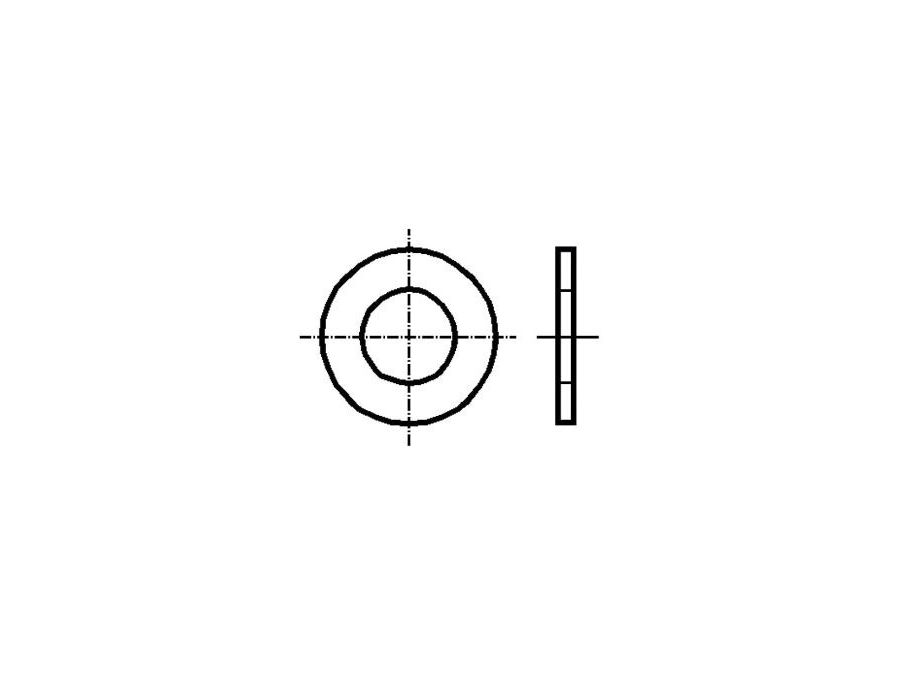 Spændeskive - Stål, M9, Ø13,9mm (25 stk.)