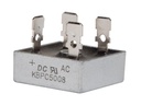 Brokobling, enkelt-fase, 800V 50A m. spadestik (MB-25)