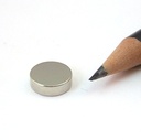 Magnet, neodynium - Cyl. N42 Ni Ø10x3mm (1 stk.)