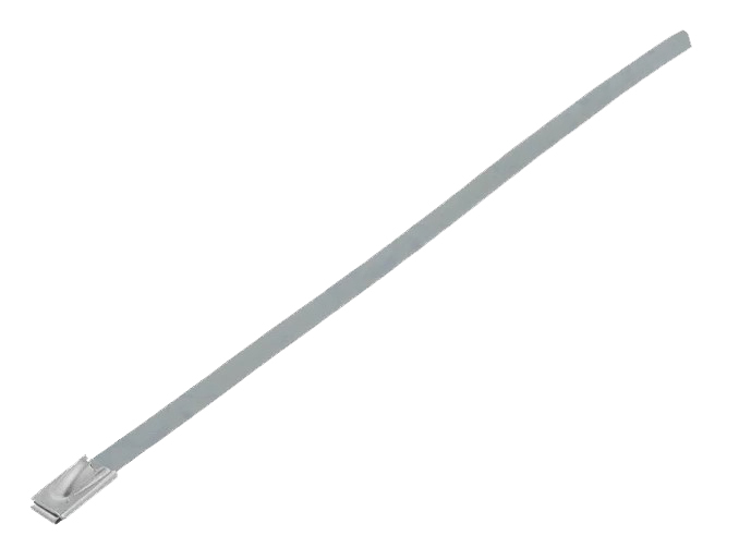 Rustfri stål kabelbinder - 4,5x360mm, m. kuglelås (AISI 316)