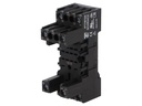 DIN-skinne relæsokkel - 250Vac / 12A, 8-bens