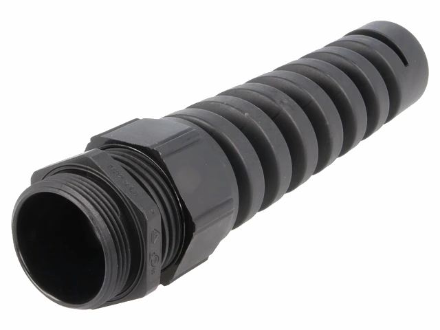 Kabelgennemføring m. aflastning - M20, IP68, Sort (7-13mm)