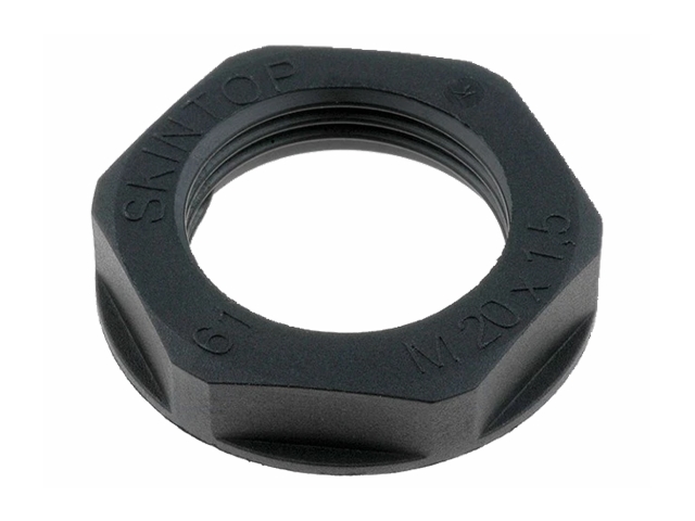 Plastmøtrik - M16, Sort